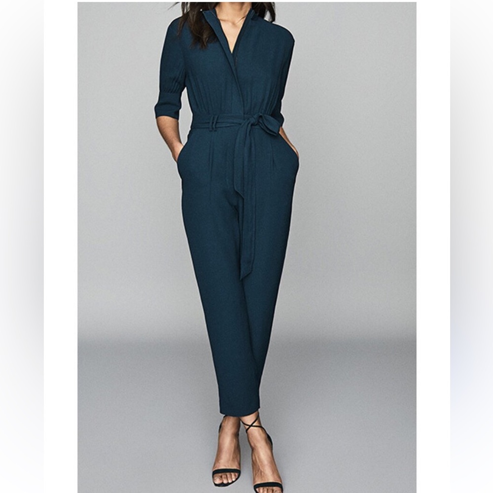 Reiss navy jumpsuit